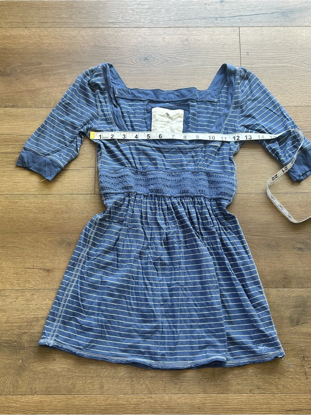 Abercrombie & Fitch Blue Striped Knit Tunic - Picture 4 of 5
